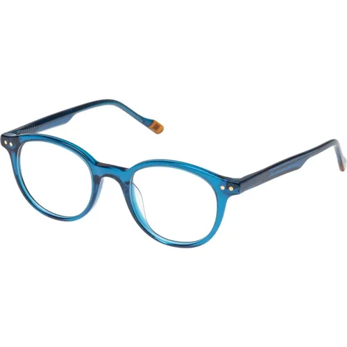 Round ‘Perception’ Glasses /Cyan , unisex, Sizes: ONE SIZE - Le Specs - Modalova