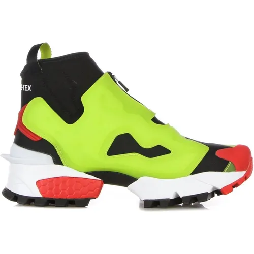 Sneakers, male, , Size: 8 US Instapump Fury X Gtx Black/acid Yellow/vector Red Mens High Shoe - Reebok - Modalova