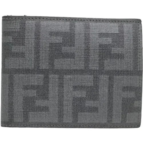 Pre-owned Wallets, female, , Size: ONE SIZE Pre-owned Canvas wallets - Fendi Vintage - Modalova