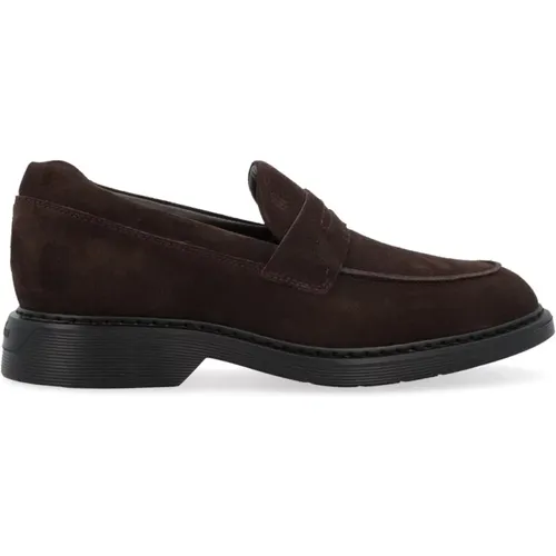 Loafers, male, , Size: 7 1/2 US Casual Slip-On Shoes - Hogan - Modalova