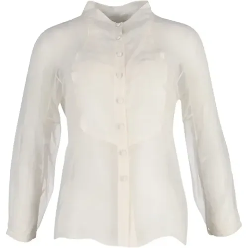 Pre-owned Shirts & Blouses, female, , Size: M Pre-owned Acetate tops - Celine Vintage - Modalova