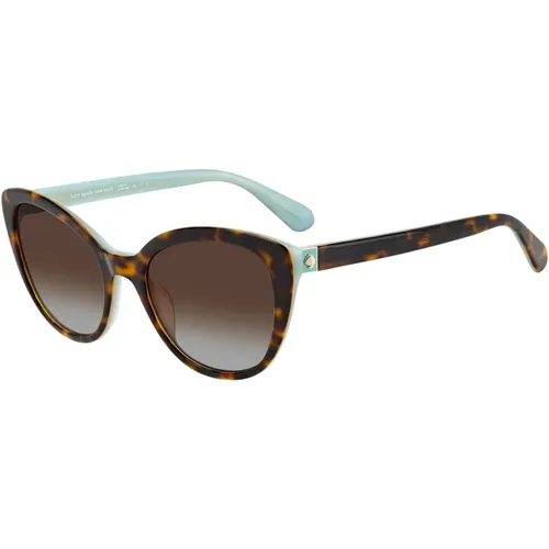 Sunglasses, female, , Size: 55 MM Amberlee/S Sunglasses in Dark Havana/Light - Kate Spade - Modalova