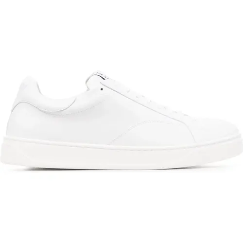 Leather Sneakers with Logo Detail , male, Sizes: 6 UK - Lanvin - Modalova