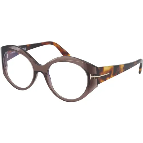 Round Ft5950’ Optical /Shiny Dark , unisex, Sizes: M/L - Tom Ford - Modalova