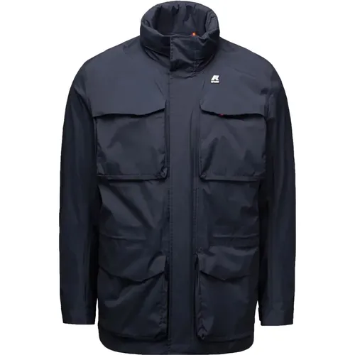 Stylish Mid-Length Jacket , male, Sizes: M, L, XL, 2XL - K-way - Modalova
