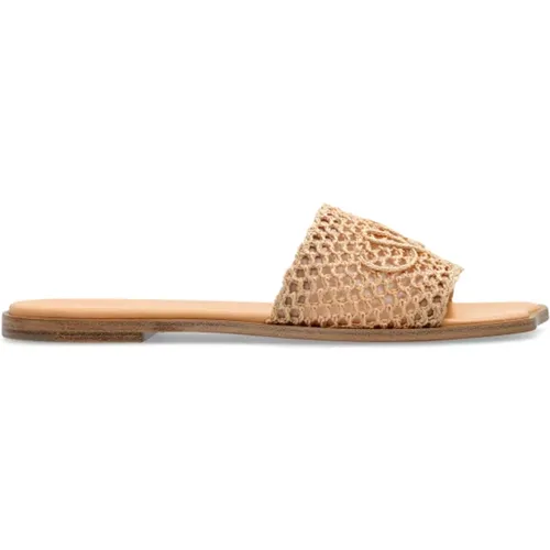 Sliders, female, , Size: 7 1/2 US Flower flip-flops - Chloé - Modalova