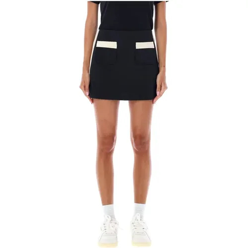 Off White Pockets Track Mini Skirt Aw23 , female, Sizes: L - Palm Angels - Modalova