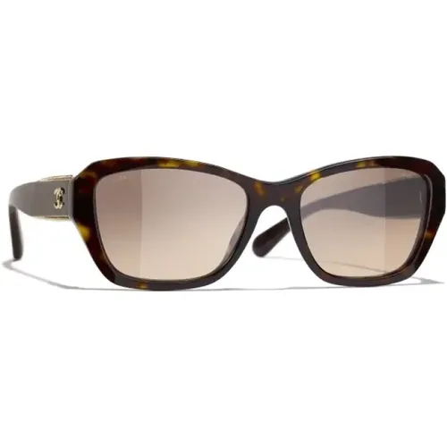 Iconic Sunglasses with Gradient Lenses , female, Sizes: 52 MM - Chanel - Modalova