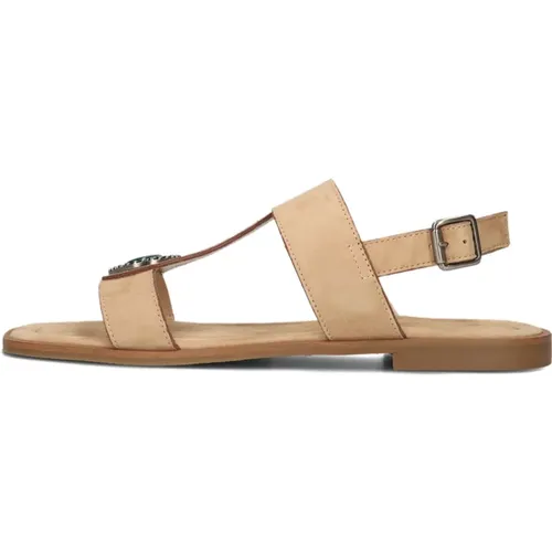 Flat Sandalen , Damen, Größe: 41 EU - Notre-v - Modalova