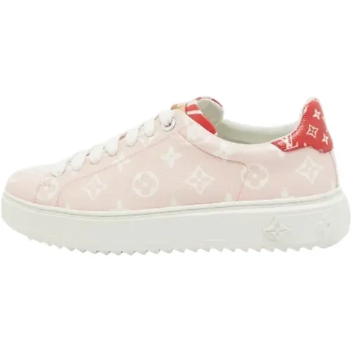 Pre-owned Sneakers, female, , Size: 10 US Pre-owned Canvas sneakers - Louis Vuitton Vintage - Modalova