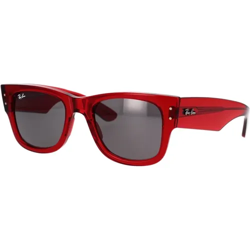 Transparent Sunglasses Mega Wayfarer Style , unisex, Sizes: 51 MM - Ray-Ban - Modalova