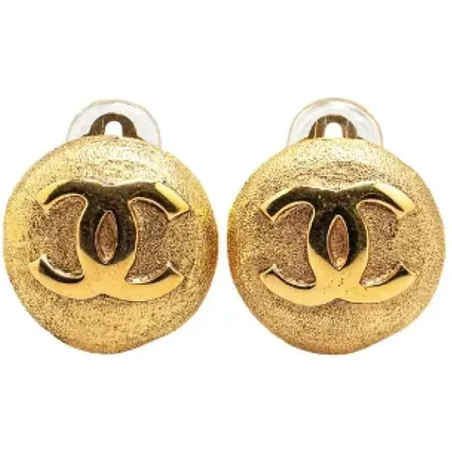 Pre-owned Jewellery, female, , Size: ONE SIZE Pre-owned Metal earrings - Chanel Vintage - Modalova