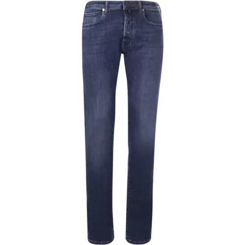 Blaue Division Slim Fit Jeans , Herren, Größe: W30 - Incotex - Modalova