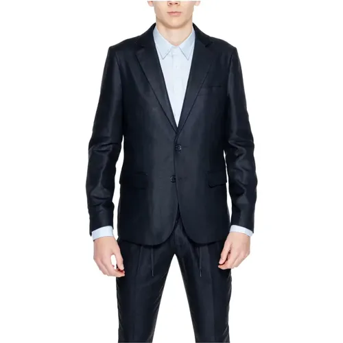 Men's Linen Blend Spring/Summer Jacket , male, Sizes: M, 3XL, XL, L, 2XL, S - Antony Morato - Modalova
