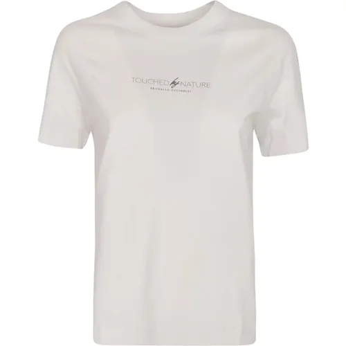 Warm Slogan Print T-Shirt , female, Sizes: S - BRUNELLO CUCINELLI - Modalova