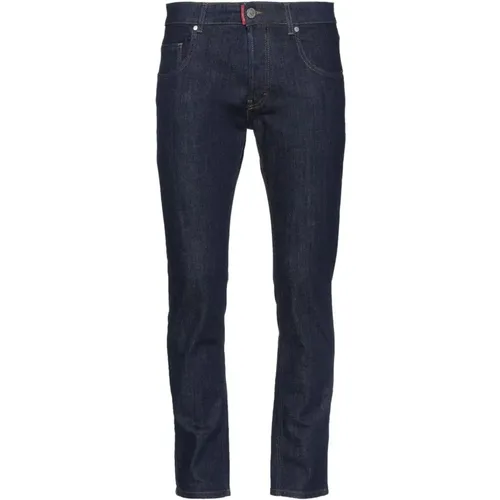 Men's Slim Fit Cotton Jeans with Salpa , male, Sizes: W31, W32 - Gaëlle Paris - Modalova