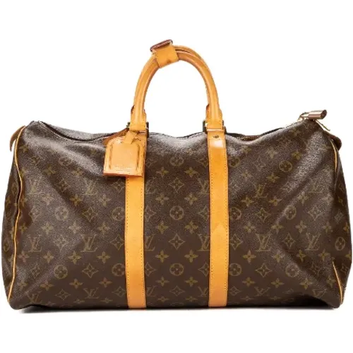 Pre-owned Weekend Bags, female, , Size: ONE SIZE Pre-owned Coated canvas handbags - Louis Vuitton Vintage - Modalova