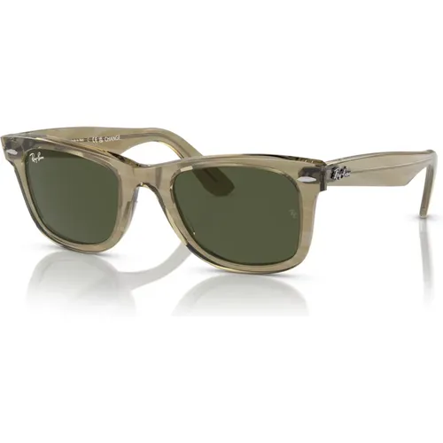 Sunglasses, unisex, , Size: 50 MM Original Wayfarer Sunglasses Green/ - Ray-Ban - Modalova