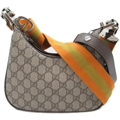 Pre-owned Cross Body Bags, female, , Size: ONE SIZE Pre-owned Canvas shoulder-bags - Gucci Vintage - Modalova