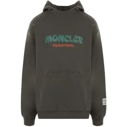 Grüner Oversized Hoodie Moncler - Moncler - Modalova