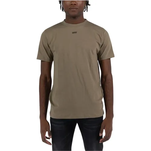 Slim Stitch T-Shirt , male, Sizes: XL, 2XL, S - Off White - Modalova