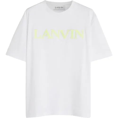 T-Shirts, male, , Size: L Green Curb Tee-Shirt - Lanvin - Modalova