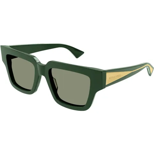 Sunglasses, female, , Size: 52 MM Oversized Rectangular Sunglasses - Bottega Veneta - Modalova