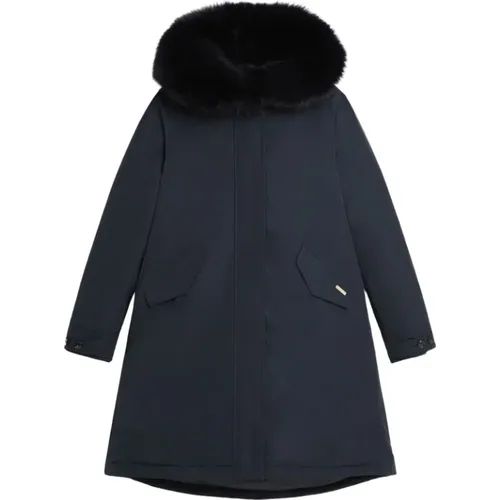 Removable Fur Keystone Parka , female, Sizes: S, L, XL - Woolrich - Modalova