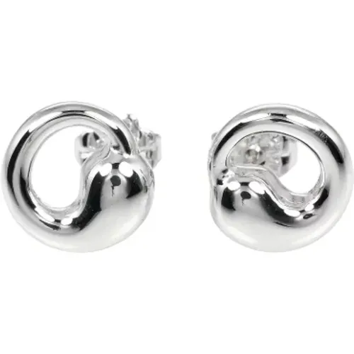 Pre-owned Jewellery, female, , Size: ONE SIZE Pre-owned Silver earrings - Tiffany & Co. Pre-owned - Modalova