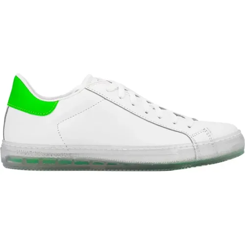 Handgefertigte Ledersneaker mit transparenten kontrastierenden Details , Herren, Größe: 44 1/2 EU - Kiton - Modalova