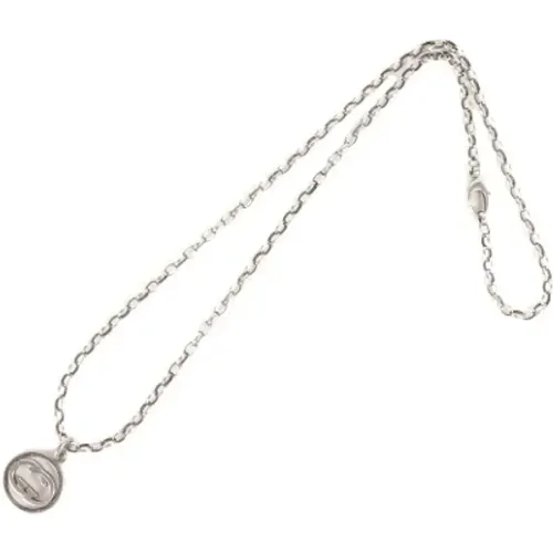 Pre-owned Jewellery, female, , Size: ONE SIZE Pre-owned Silver necklaces - Gucci Vintage - Modalova