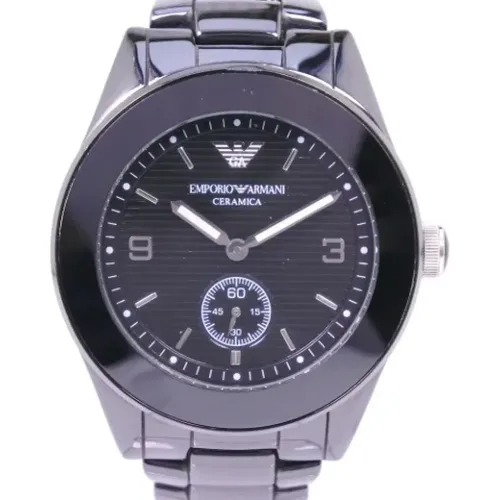 Pre-owned Watches, male, , Size: ONE SIZE Pre-owned Metal watches - Armani Pre-owned - Modalova