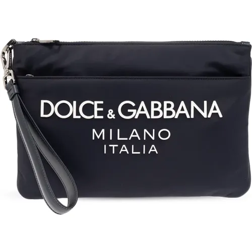 Handtasche mit Logo , Herren, Größe: ONE Size - Dolce & Gabbana - Modalova