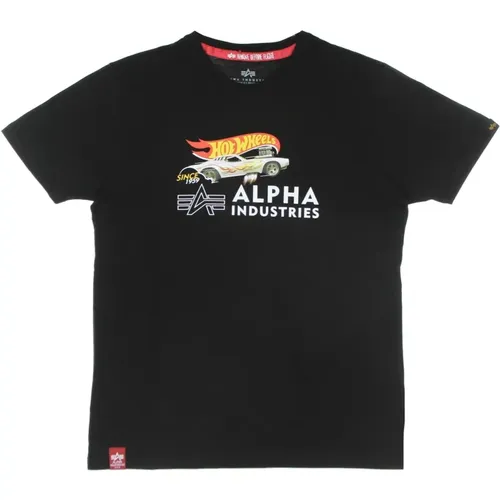 T-Shirts, male, , Size: L Hot Wheels Tee Mens T-Shirt - alpha industries - Modalova