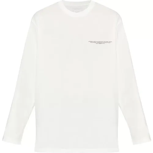 Weißes Langarm-T-Shirt , Herren, Größe: M - Y-3 - Modalova