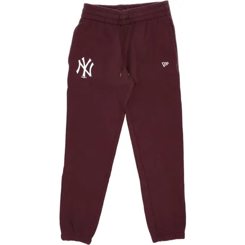 Sweatpants, male, , Size: L MLB Team Logo Maroon/White Jogger Sweatpants - new era - Modalova