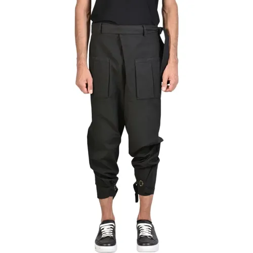 Cropped Trousers, male, , Size: S Trousers - Xagon Man - Modalova