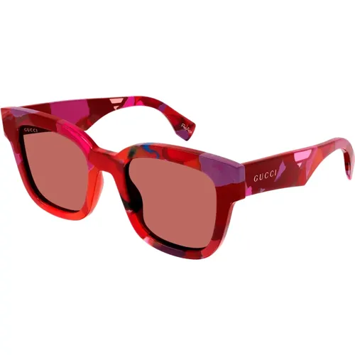 Quadratische Sonnenbrille Aus Recyceltem Material - Gucci - Modalova