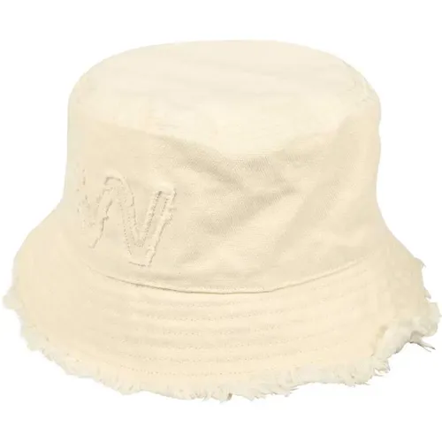 Hats, female, , Size: 58 CM Cotton Logo Bucket Hat - Weekend Max Mara - Modalova