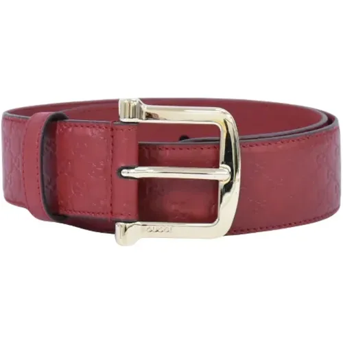 Pre-owned Belts, female, , Size: ONE SIZE Pre-owned Leather belts - Gucci Vintage - Modalova