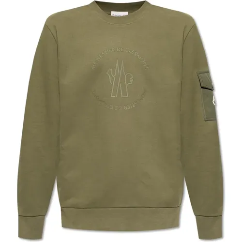 Sweatshirt mit Logo , Herren, Größe: M - Moncler - Modalova