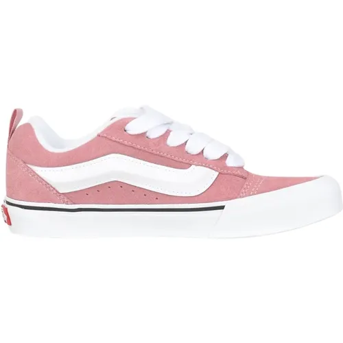 Rosa Knu Skool Sneakers Damen , Damen, Größe: 34 EU - Vans - Modalova