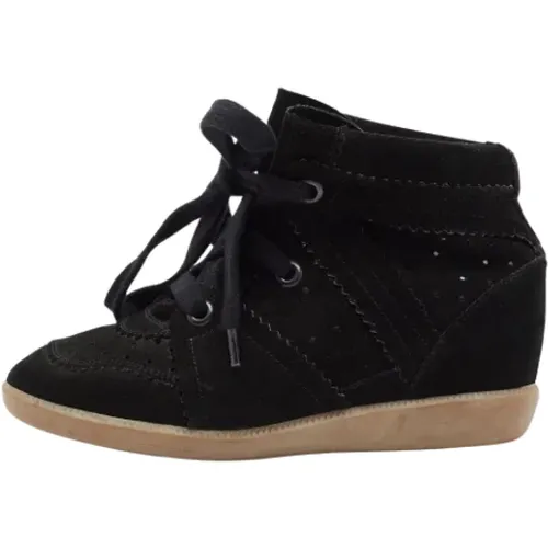 Pre-owned Suede sneakers , female, Sizes: 3 UK - Isabel Marant Pre-owned - Modalova