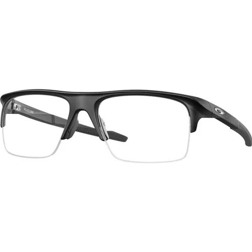 Plazlink Gebürstete Schwarze Sonnenbrille , unisex, Größe: 56 MM - Oakley - Modalova