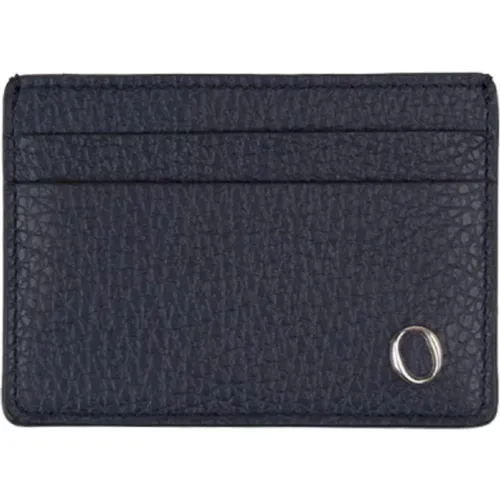 Wallets & Cardholders, male, , Size: ONE SIZE Leather Card Holder Wallet - Orciani - Modalova