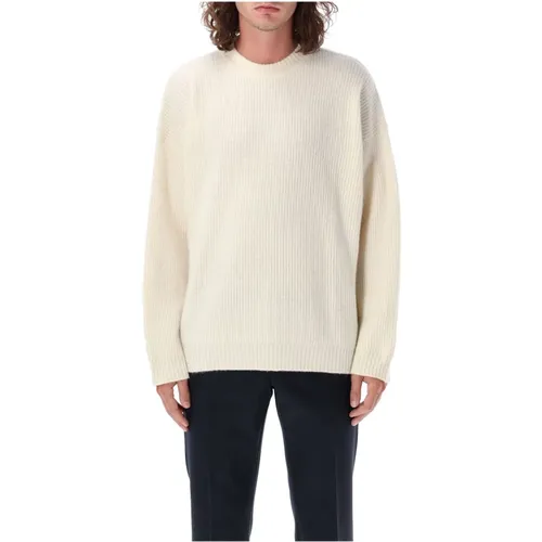 Ribbed Sweater Aw24 , male, Sizes: L - Golden Goose - Modalova