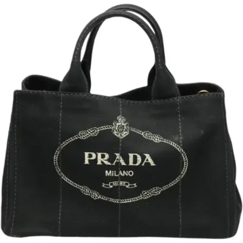 Pre-owned Tote Bags, female, , Size: ONE SIZE Pre-owned Canvas prada-bags - Prada Vintage - Modalova