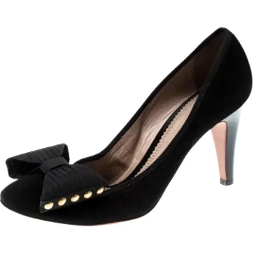 Pre-owned Suede heels , female, Sizes: 6 1/2 UK - Chloé Pre-owned - Modalova