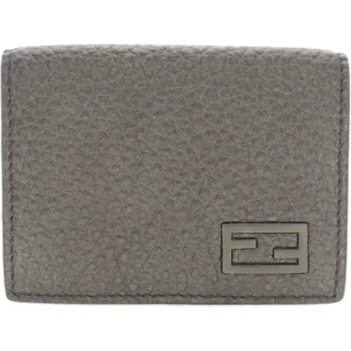 Pre-owned Wallets, male, , Size: ONE SIZE Pre-owned Leather wallets - Fendi Vintage - Modalova