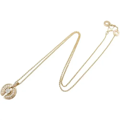 Pre-owned Jewellery, female, , Size: ONE SIZE Pre-owned Rose Gold necklaces - Bvlgari Vintage - Modalova